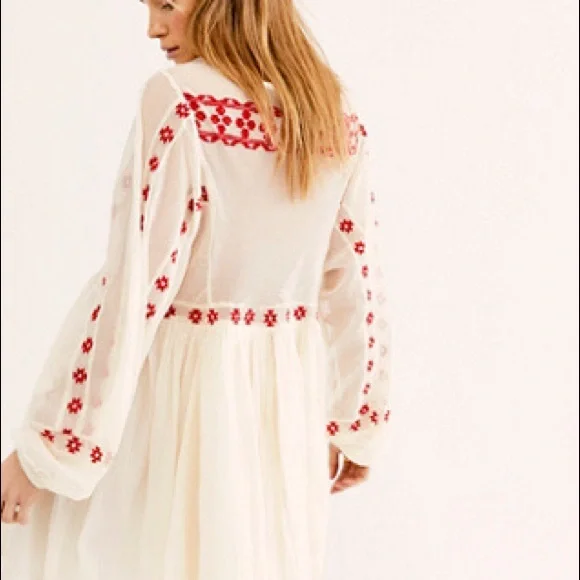 Free People | Dresses | Free People Need Me Embroidered Dress Size S Nwot |  Poshmark